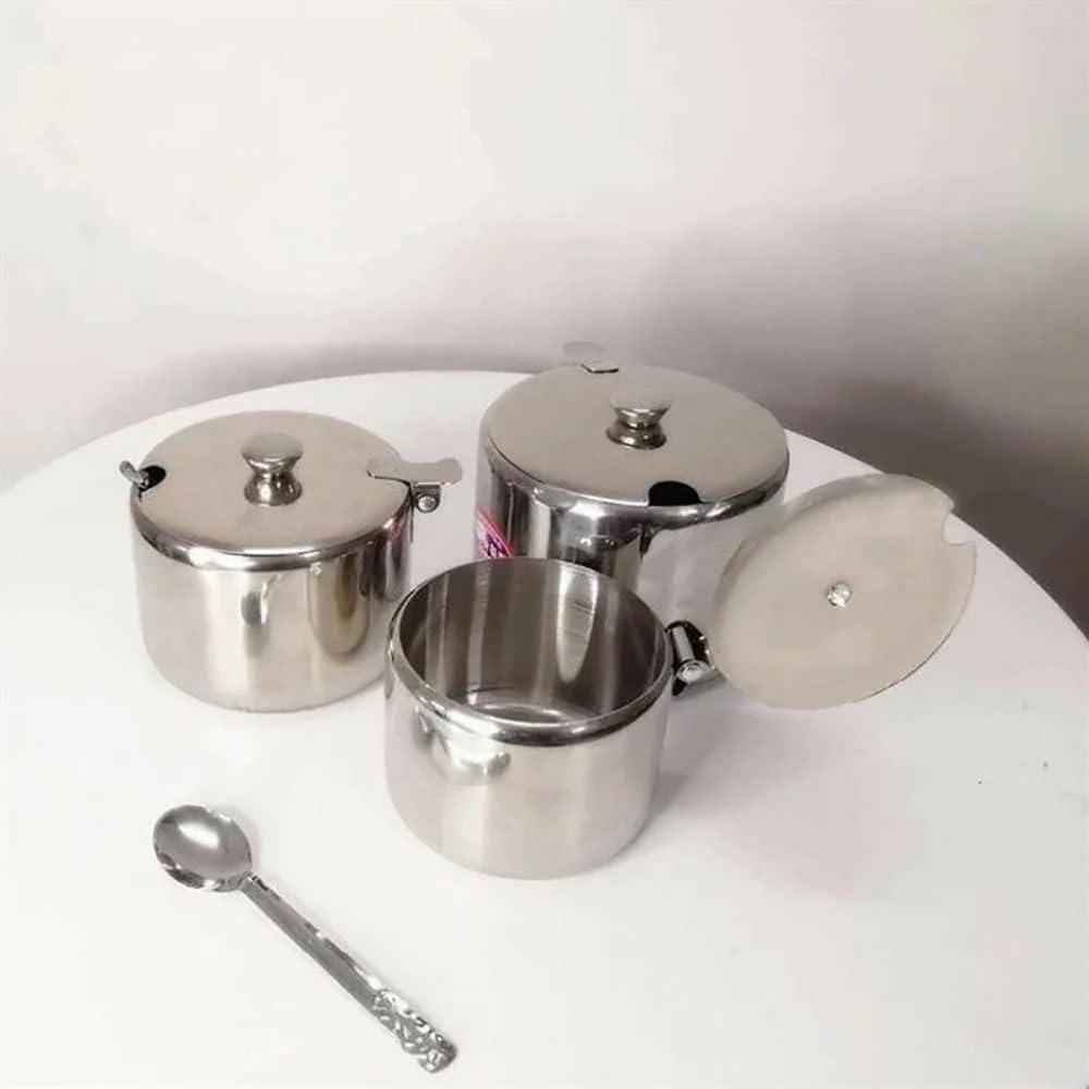 1Pcs Mini Kitchen Supplies Sugar Jam Salt Seasoning Pot Container Sauce Cans Spice Storage Jar(9.5cm)