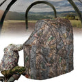 FUNHORUN See Through Hunting Chair Blind - 1 Person Ground Camouflage Tent