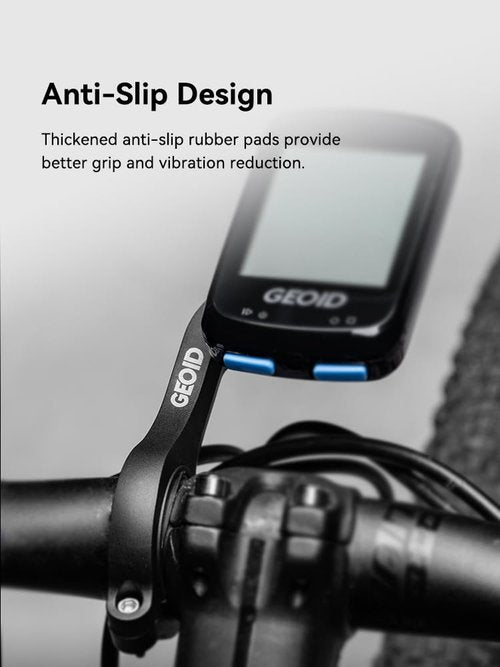 GEOID Bike Computer Mount, Out Front Cycling Computer Road Bike Mount Compatible with Garmin Wahoo Bryton Magene Cycplus CooSpo XOSS Cycling Computer with GoPro Action Camera and Bike Light