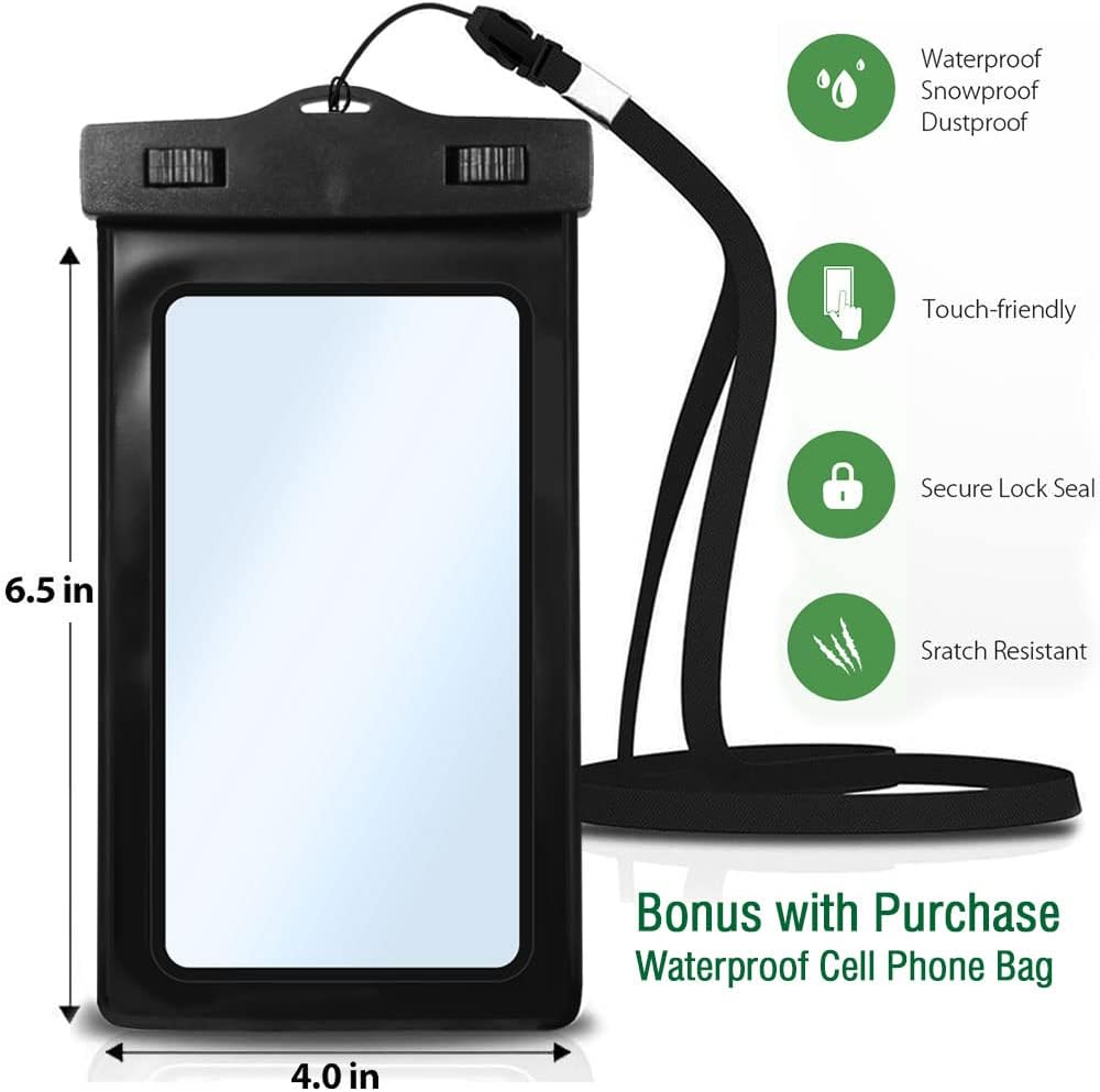 Voyager Waterproof Dry Bag - Heavy Duty Roll Top Sack with IPX8 Phone Case | 20L, Green for Kayaking & Camping