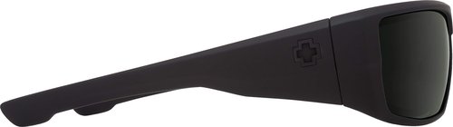 Spy Optic Dirk Wrap, Soft Matte Black/Happy Gray/Green, 64 mm