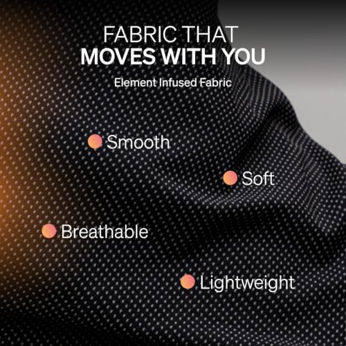 Incrediwear Men's Infrared Athletic Shirt - Medium Black/Grey Performance Workout