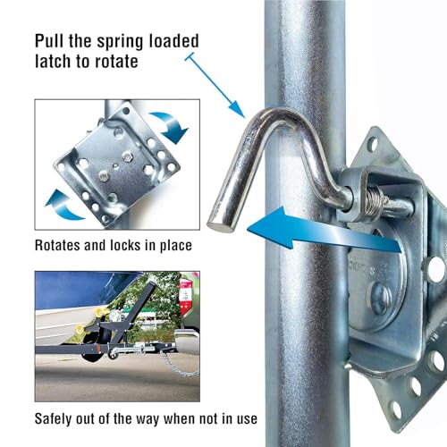 Seachoice Fold-Up Marine Trailer Jack 22-7/8 Inch Max Lift 1500 Lbs