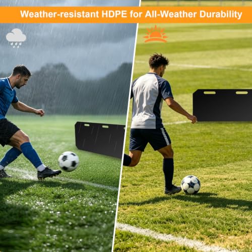 Black 40x16 Inch 3-Angle Soccer Rebounder Board for Passing Shooting Training