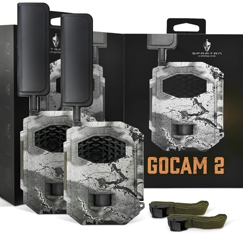 Cellular Trail Camera with 4G LTE, Night Vision, 1080P Video, APP Control - Spartan Areus / Multi-Carrier