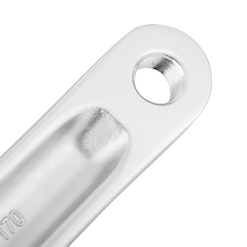 Bnineteenteam Bike Crank Arm,Aluminum Alloy Left Single Chain Crank Arm 170mm Left Crank Arm for Bike Replacement Accessory(Silver-)