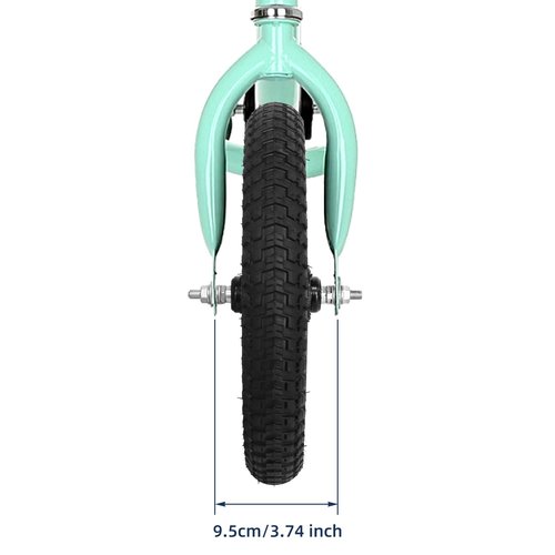 Exceedhub 20 Inch Kids Bike Front Wheels Replacement with Solid Air Rubber Tire and Inner Tube, Bicycle Bike Wheels
