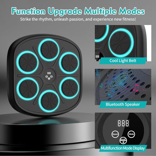Wall Mounted Bluetooth Music Boxing Machine - Black