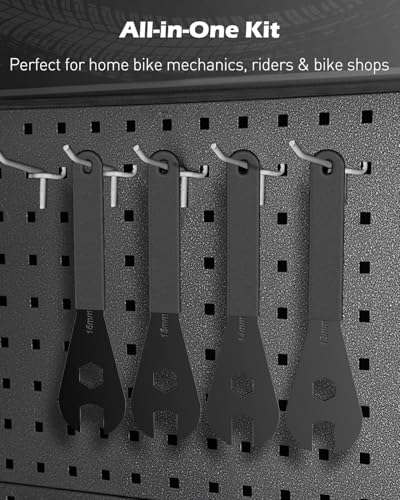 Pawfly Bike Cone Wrench Set 13-16mm Slim Open End Spanner for Bicycle Wheel Hub Repair
