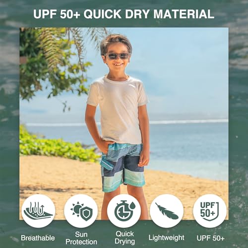 Kanu Surf Boys Avalon Quick Dry UPF 50+ Beach Swim Trunk 18-20 Navy
