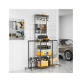 YQSLYSF Upgraded Fishing Rod Holder for Garage - Holds 24 Poles & Tackle Gear Organizer
