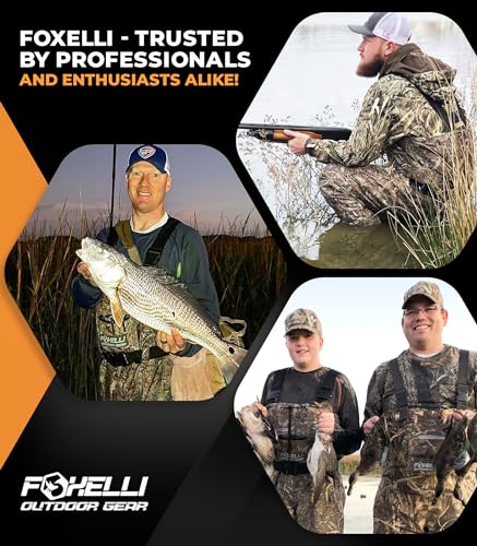 Foxelli Waterproof Camo Chest Waders for Hunting & Fishing - 10 / Camo