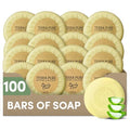 Travel Size Body Bar Soap 100 Pieces - Green Tea Scent, Hotel & Vacation Amenities