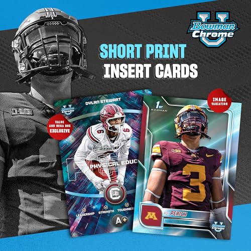 2025 Bowman U Chrome Football Mega Box - Factory Sealed College Trading Cards