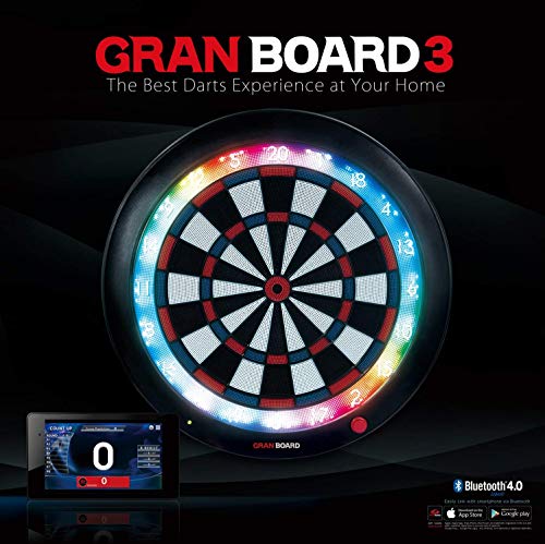 GranBoard 3s LED Bluetooth Dartboard with App Control & Darts Set