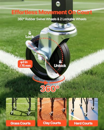 150 Balls Tennis & Pickleball Hopper Cart - Foldable Ball Holder & Storage Bag