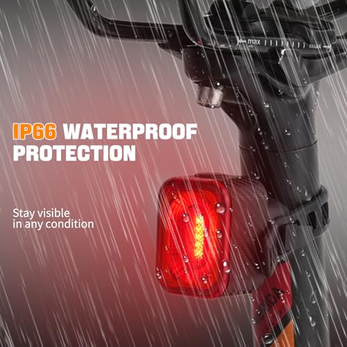 Rechargeable Bicycle Back Light with 4 Light Modes and Dual Mounting Options - Bike Tail Light