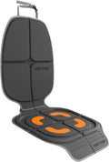 HEYTRIP Car Seat Protector - Waterproof & Non-Slip Design for 0-12 Years - Dark Grey Orange