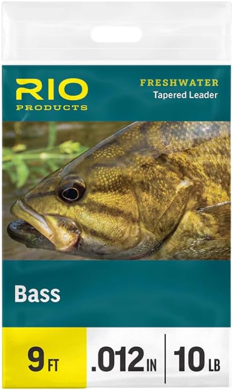 RIO PRODUCTS Bass Leader - Freshwater Tapered Leader for Fly Fishing | Ideal for Bass Anglers