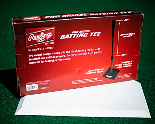 Adjustable Baseball Batting Tee with Heavy Duty Base - 14" Height Variation