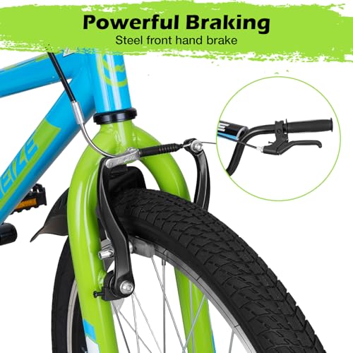 Blue 16-Inch Kids Bike for Boys and Girls - BMX Style Bicycle with Safety Features