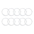 PATIKIL 10M Badminton Racket String, 10 Pack Durable Nylon Racquet Replacement Lines Thread Wire High Elastic for Badminton Training, White