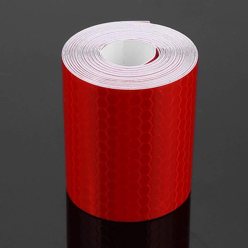 ZJchao Bikes Frame Tape, Bikes Stickers Sticker for Tape Reflectors for Driveway Entrance Reflective Trailers Safety Adhesive (Red)
