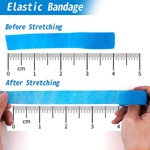 Self-Adherent Cohesive Bandages 24 Pack - Elastic Sports Wraps for Sports Injuries