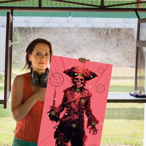 Monster Shooting Targets 12x18 Inch - Zombie Paper Range for Shooting Practice