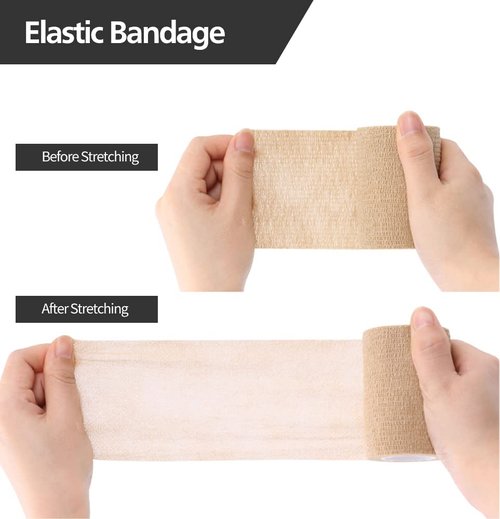 12/24/48/72pcs Self Adhesive Bandage Wraps, 2in 5 Yards, Multicolor (3 Inch, 24 Pack Multicolor)