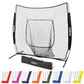 GoSports 7 x 7 ft Softball & Baseball Training Net - Black, Strike Zone, Portable