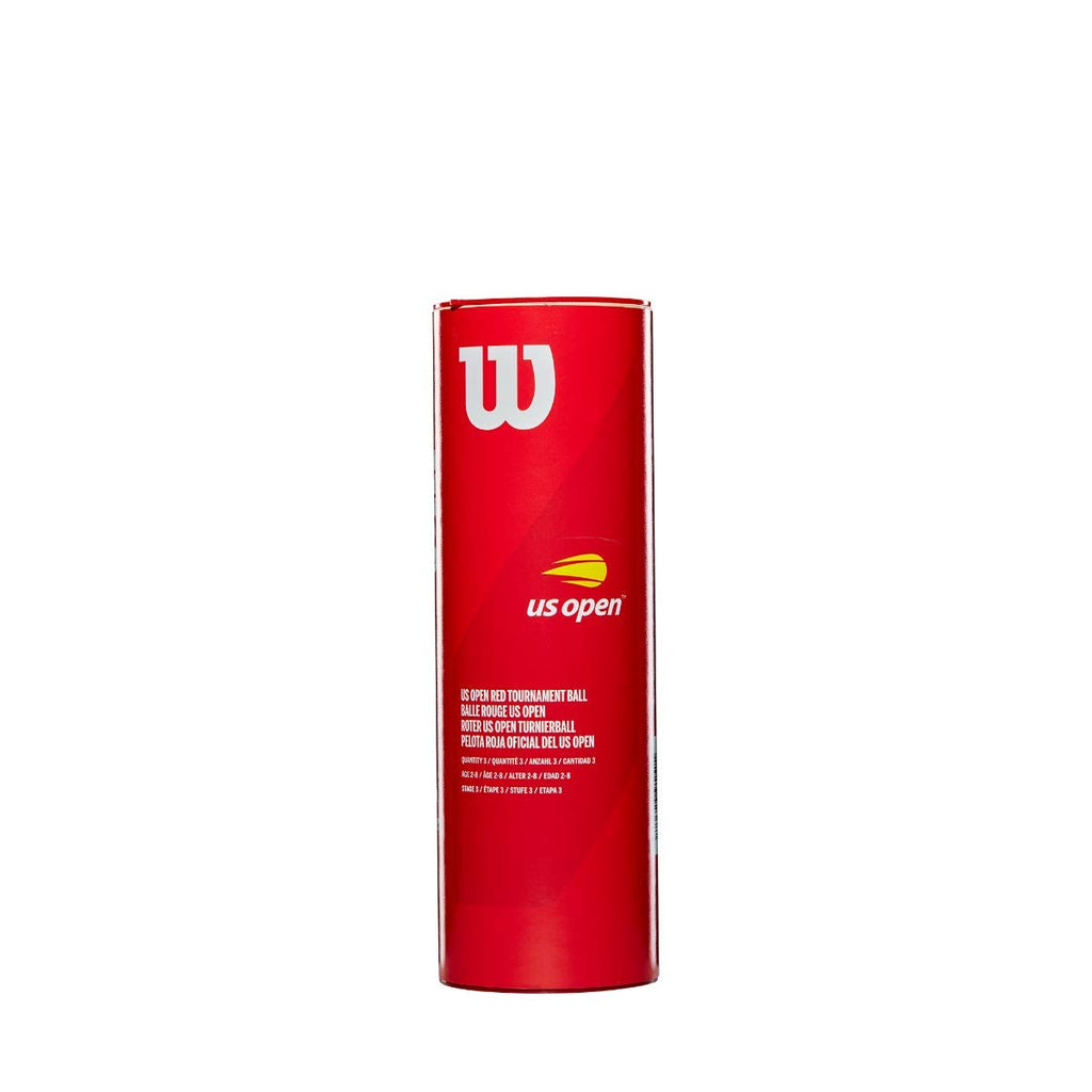 WILSON US Open Tournament Tennis Ball, Red