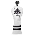 Montela Golf Club Covers Poker Ace 3 Wood Headcover Driver Cover Fairway Wood Headcover Hybrid Cover Leather Golf Headcover for Scotty Cameron Odyssey Taylormade Spider All Brand