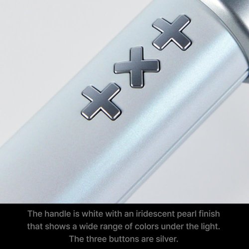 SAYZER TXT Lightstick Official Ver 2 with 5 Photocards, Standard, White