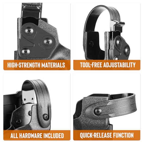 WARRIORLAND Level II Holster Retention Thumb Release Hood Kit - Right Hand