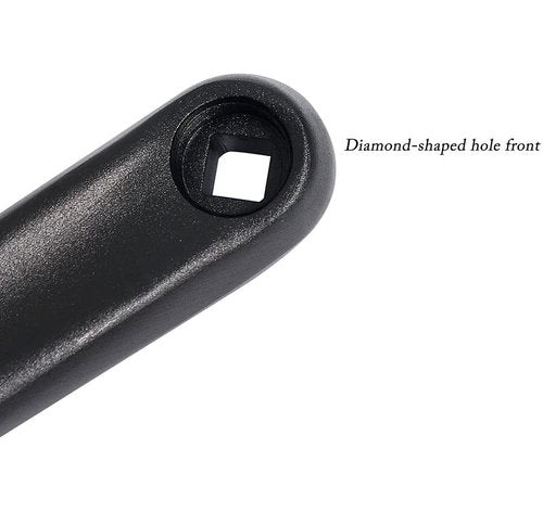 Myccymt Bike Crank Arm 170mm Diamond Hole Crank Arm for Electric Bicycle,Folding Bicycle,Hybrid,Mountain Bicycle,Road Bike