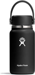 Hydro Flask Micro Bottle - Insulated Mini Water Bottle - Leak Proof Design, 6.7 Oz, Black