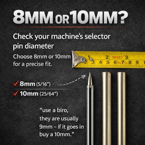 GymPin 2-Inch Olympic Weight Stack Pin for Gym Equipment, 10mm Diameter