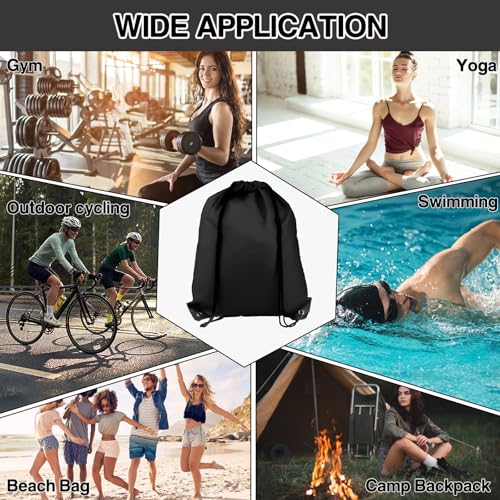 Multicolor Drawstring Gym Bag Backpack for Sports, Travel & Swimming - COIDEA