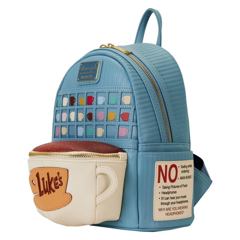 Loungefly Gilmore Girls Luke's Diner Coffee Mug Shoulder Bag - Faux Leather, 10.5x9x4.5"