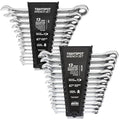 Jaeger 26-Piece Ratcheting Wrench Set - Inch & Metric Combination, Flex Head