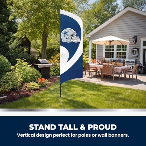 Party Animal Chicago Bears Tall Team Flag - Weather-Resistant Yard Decor