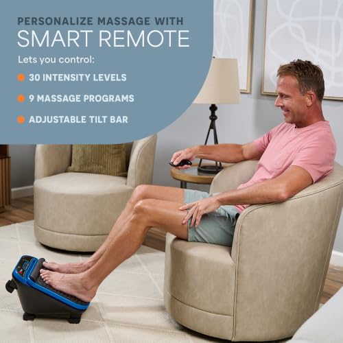 VibraFlow Foot Massager for Neuropathy & Pain Relief - Blue, Standard