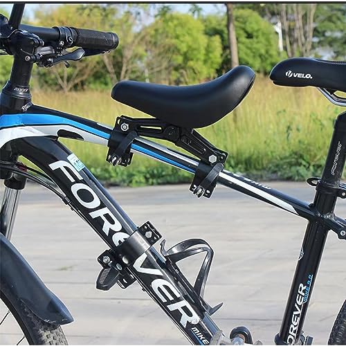 Front Bicycle Child Seat Set with Handlebar & Foot Pedals for MTB & City Bikes