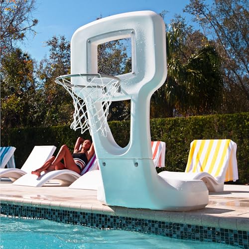Outdoor/Indoor Pool Basketball Hoop - 4.5 Ft Waterproof Patio Sport Set