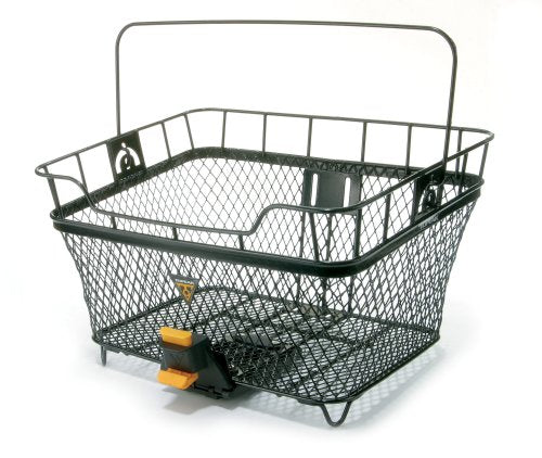 Rear Bike Basket for Cycling Storage - Durable Metal Mountable Carrier
