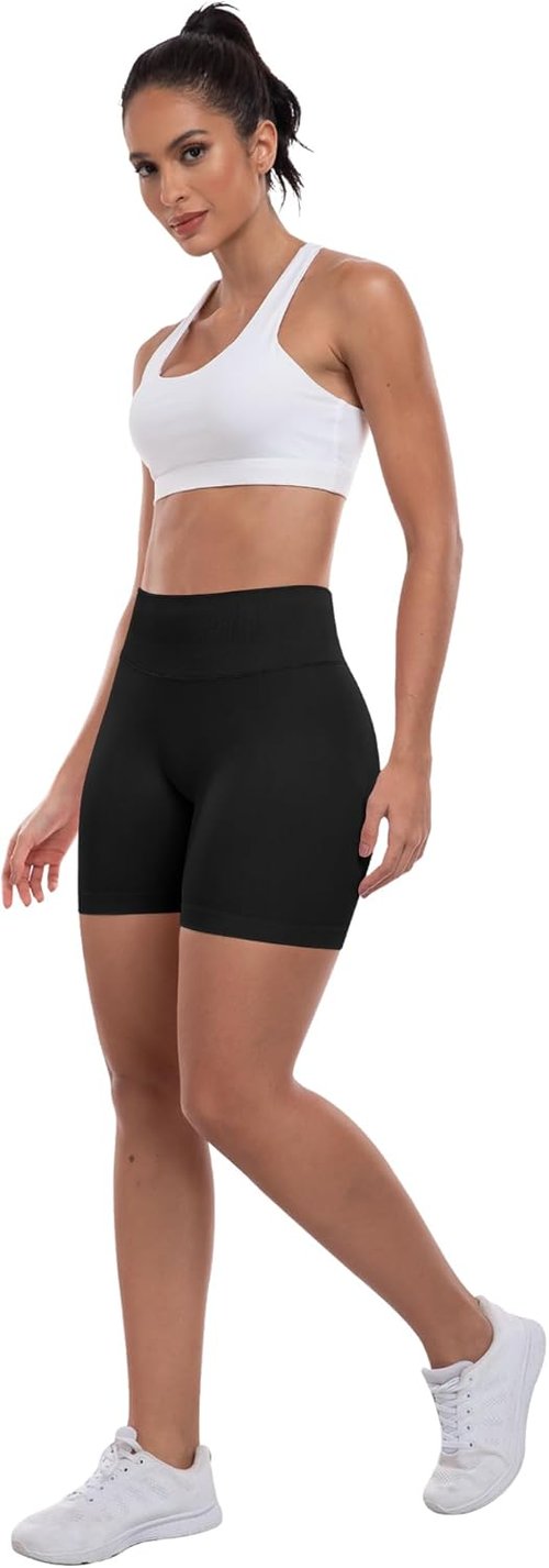 ATHVOTAR Women's High Waisted Gym Shorts - Seamless Butt Lifting Scrunch Design | Perfect for Workouts