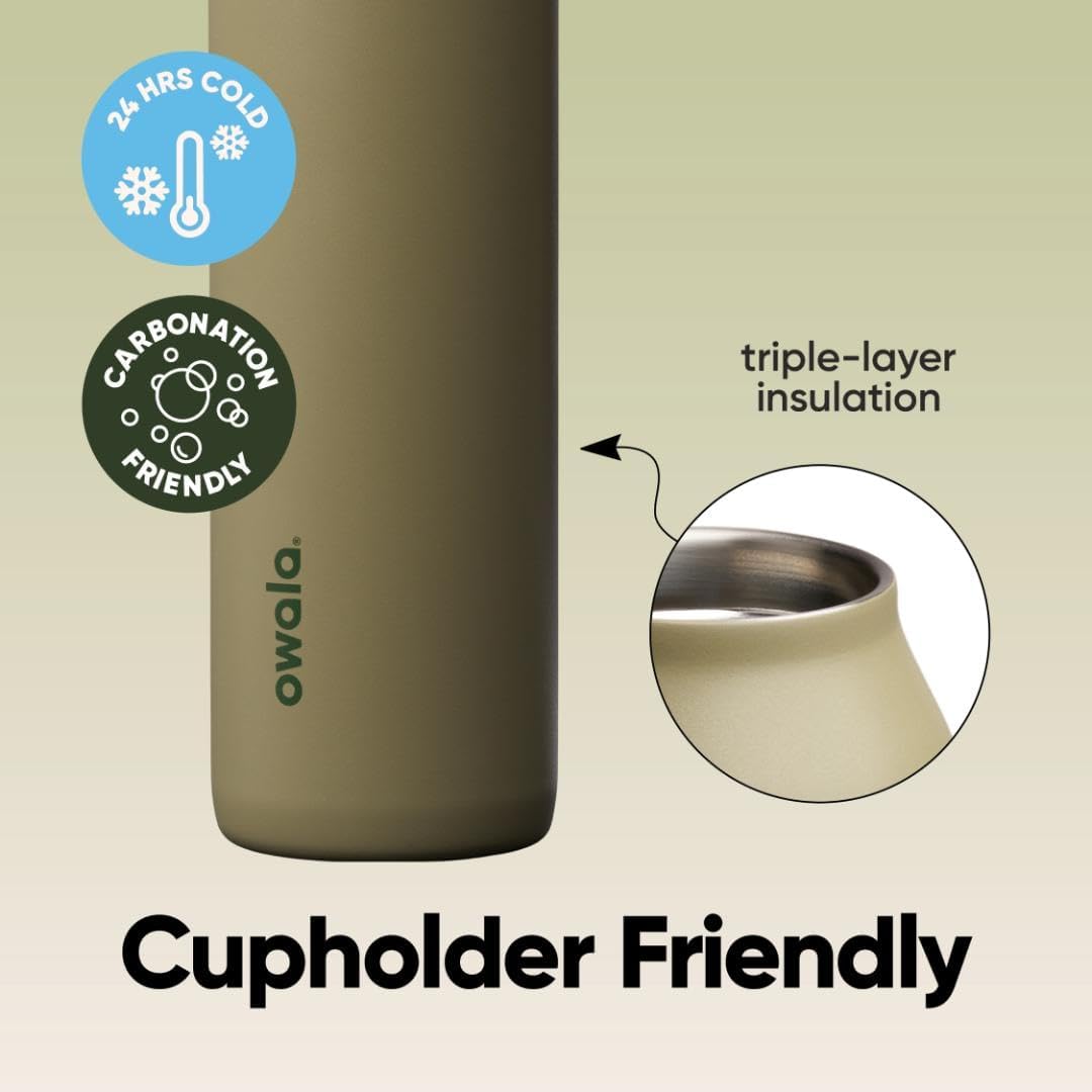 Owala FreeSip Twist Insulated Stainless Steel Water Bottle - BPA-Free, 24 oz, Perfect for Sports & Travel