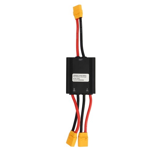 equlup Electric Bike Double Battery Discharge Converter, Input 20V to 72V Output Voltage 20V to 72V Dual Battery Parallel Module Adapter for EBikes Replacement (80A)