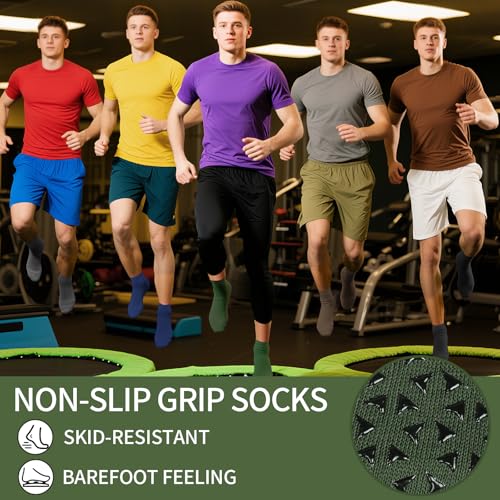 100 Pairs Non-Slip Socks Bulk Pack for Hospital, Yoga, Gym & Work Safety